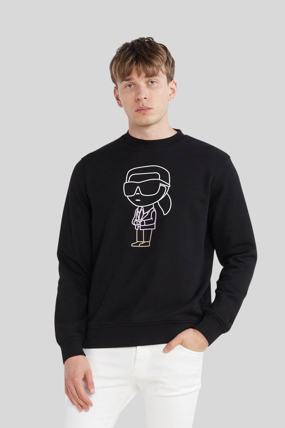 Karl Lagerfeld Erkek SweatShirt Siyah