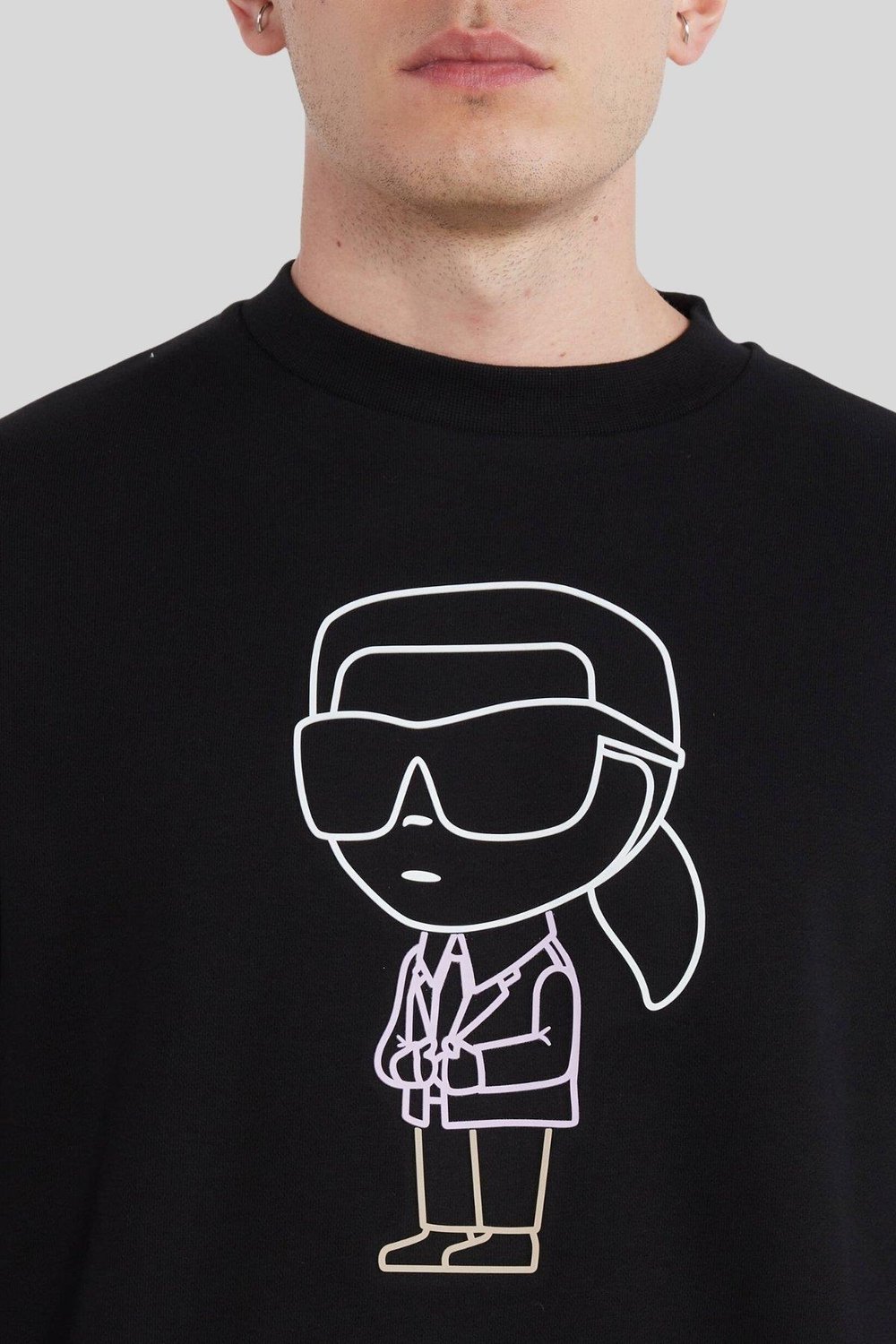 Karl Lagerfeld Erkek SweatShirt Siyah