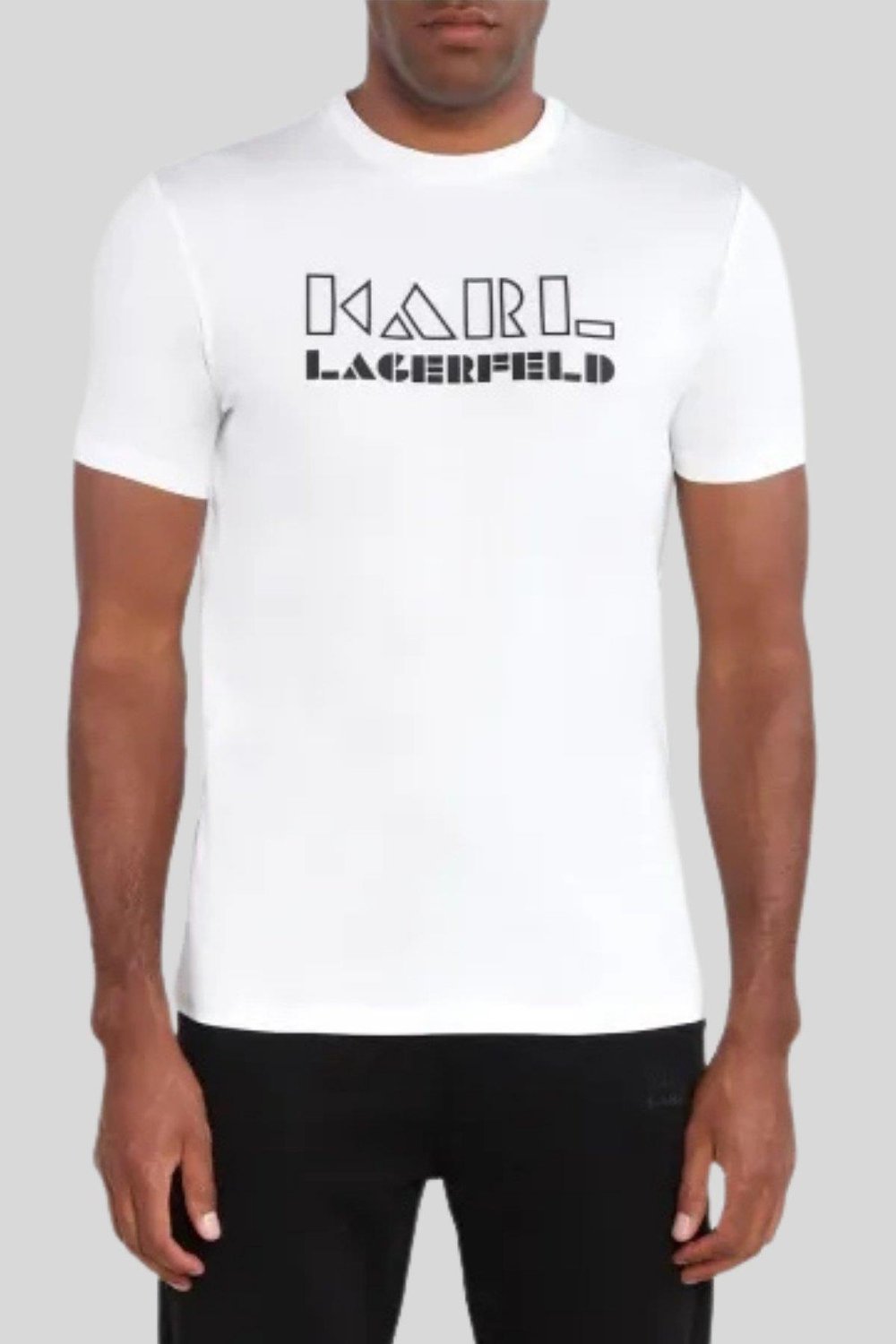 Karl Lagerfeld Erkek T-Shirt Beyaz