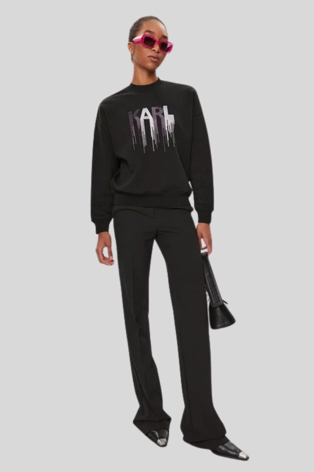 Karl Lagerfeld Kadın SweatShirt Siyah