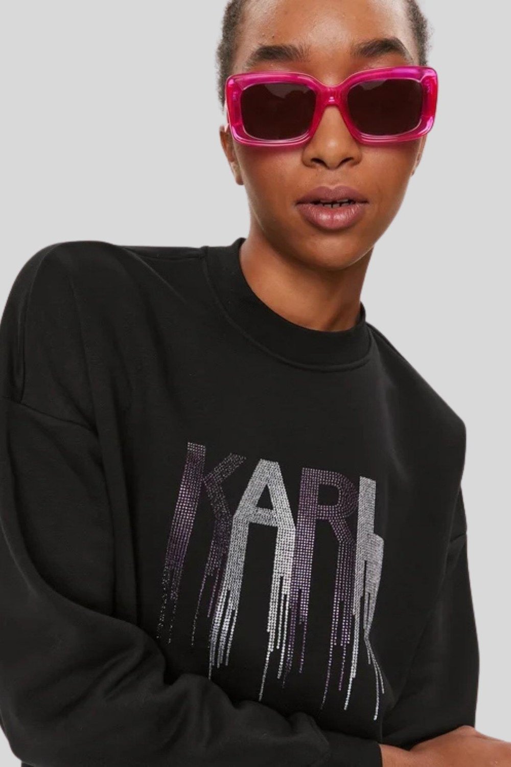 Karl Lagerfeld Kadın SweatShirt Siyah