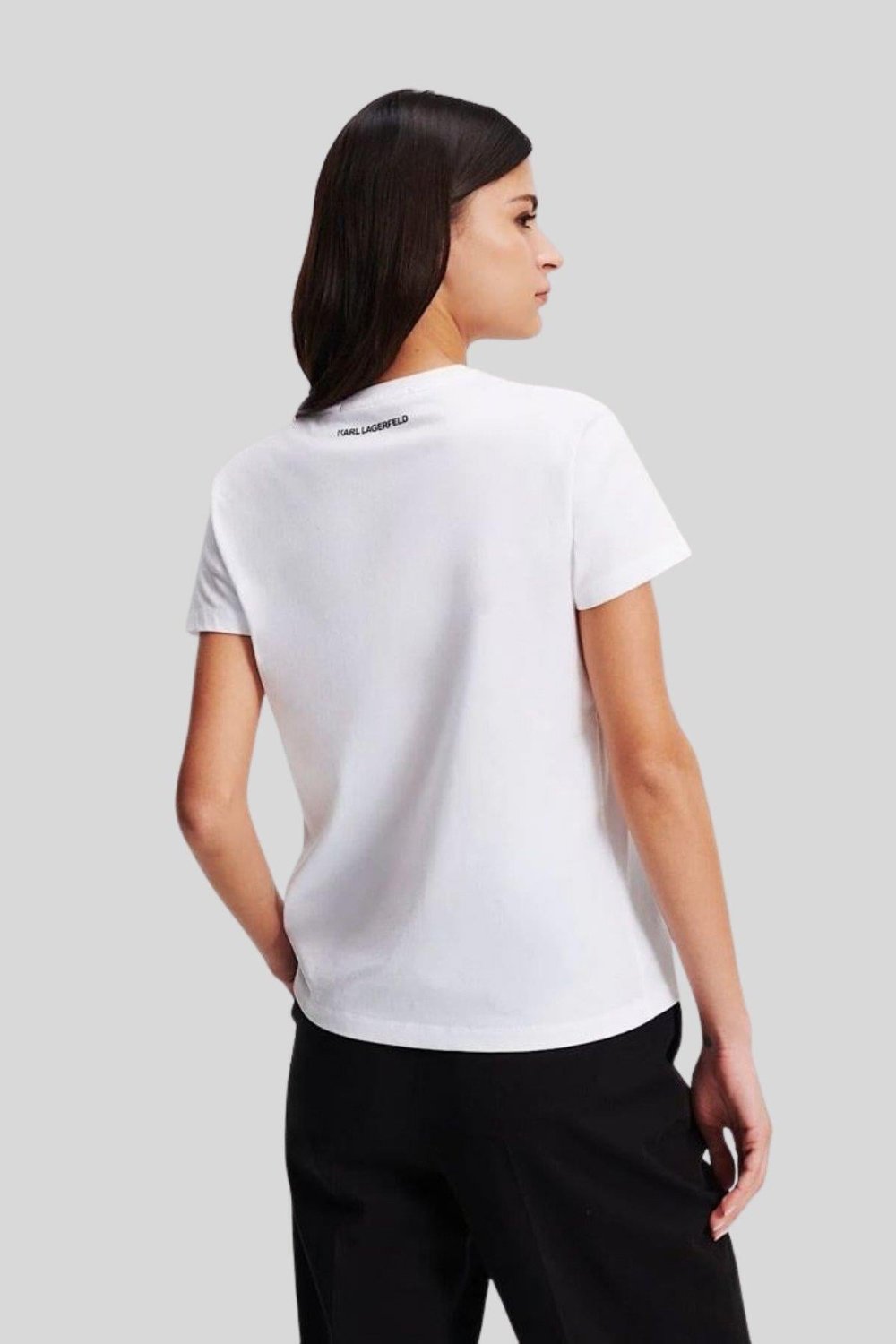 Karl Lagerfeld Kadın T-Shirt Beyaz