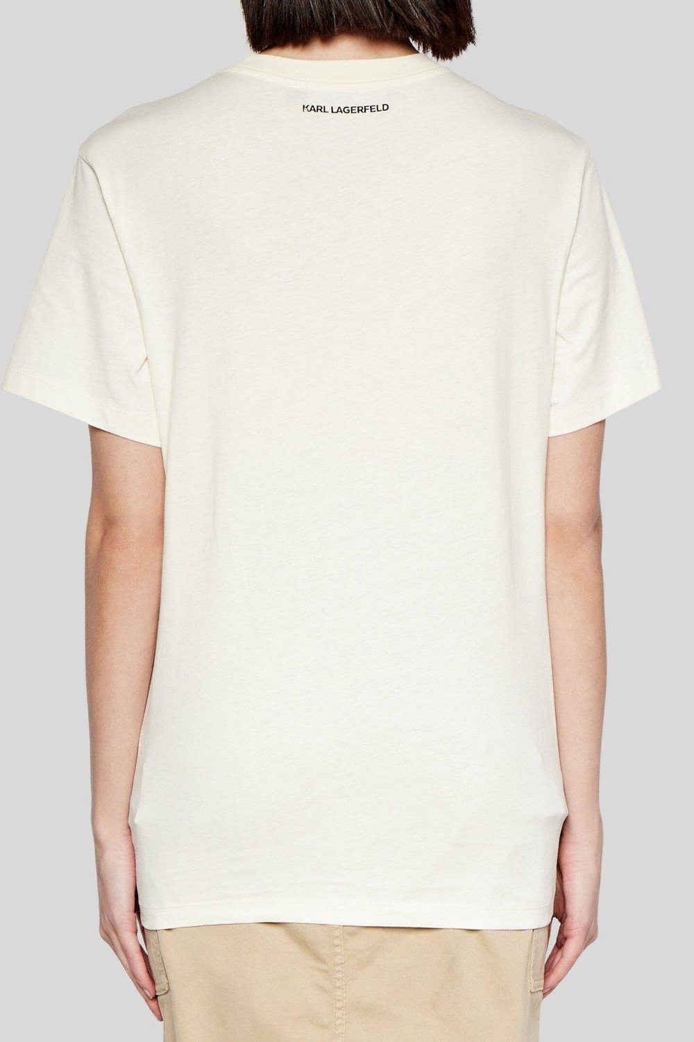 Karl Lagerfeld Kadın T-Shirt Beyaz