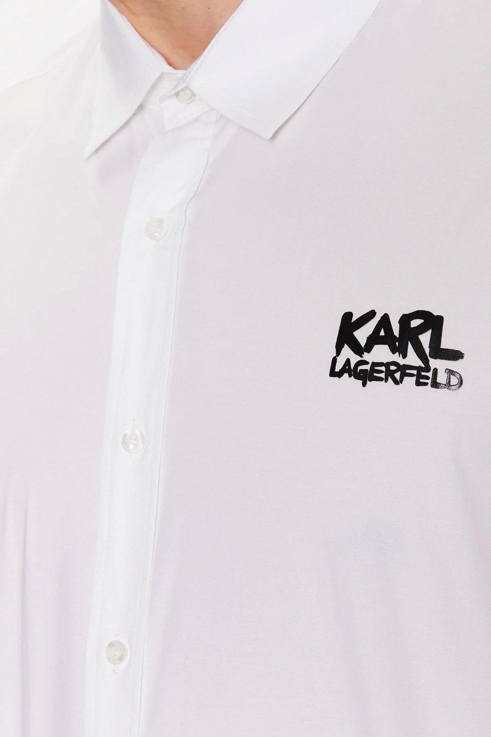 Karl Lagerfeld Normal Kesim Erkek Gömlek Beyaz