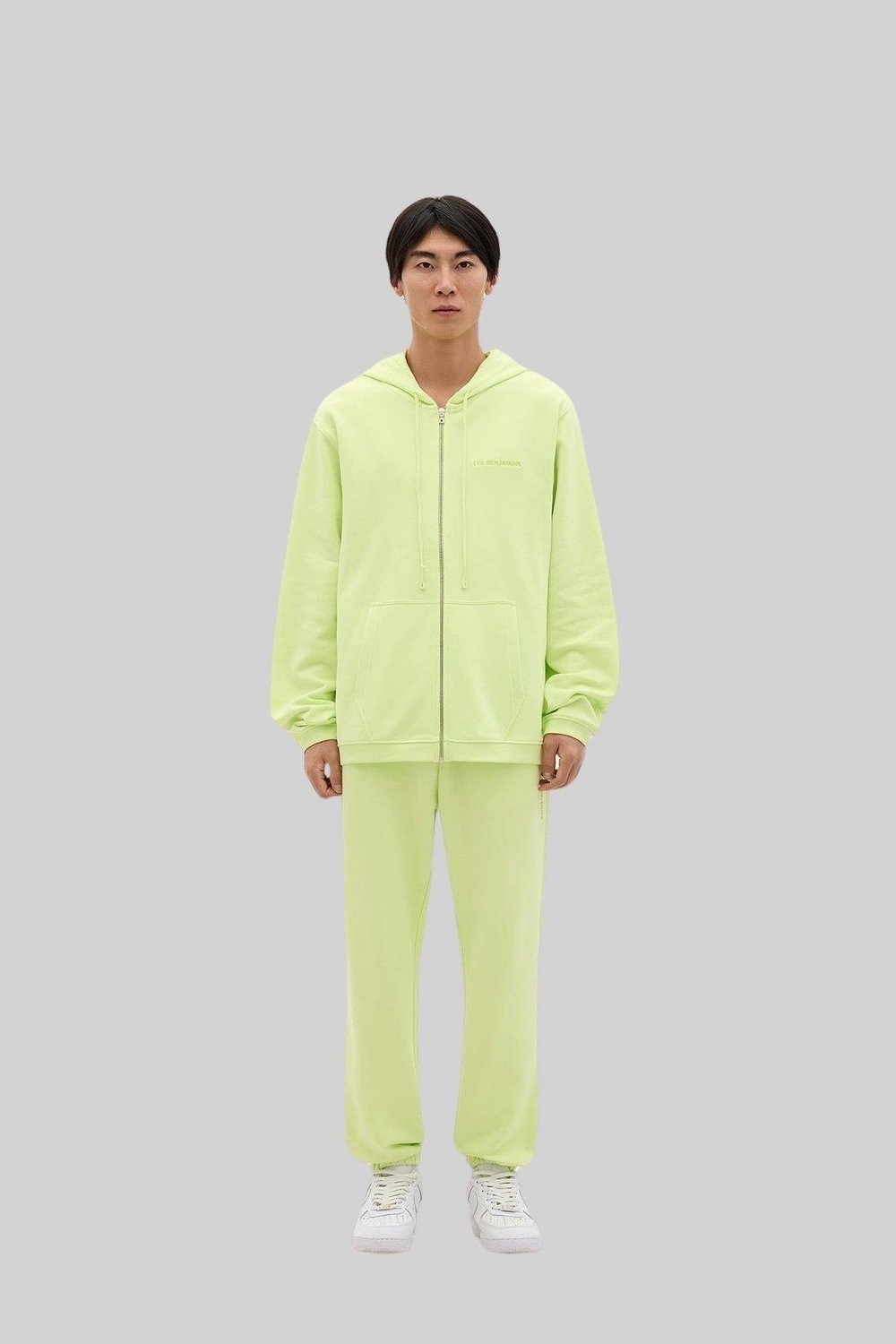 Les Benjamins Erkek  Fermuarlı  Sweatshirt Yeşil
