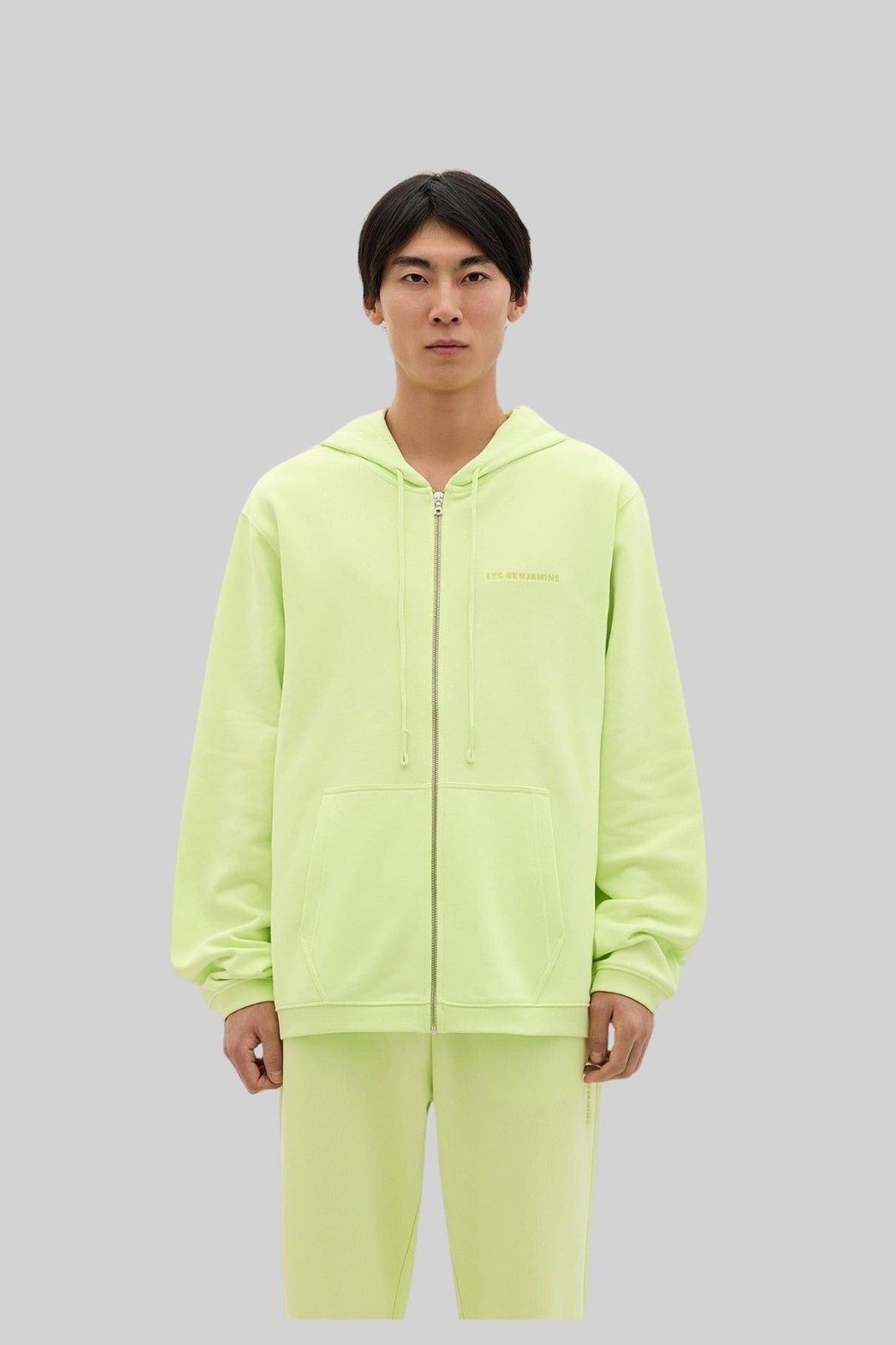 Les Benjamins Erkek  Fermuarlı  Sweatshirt Yeşil