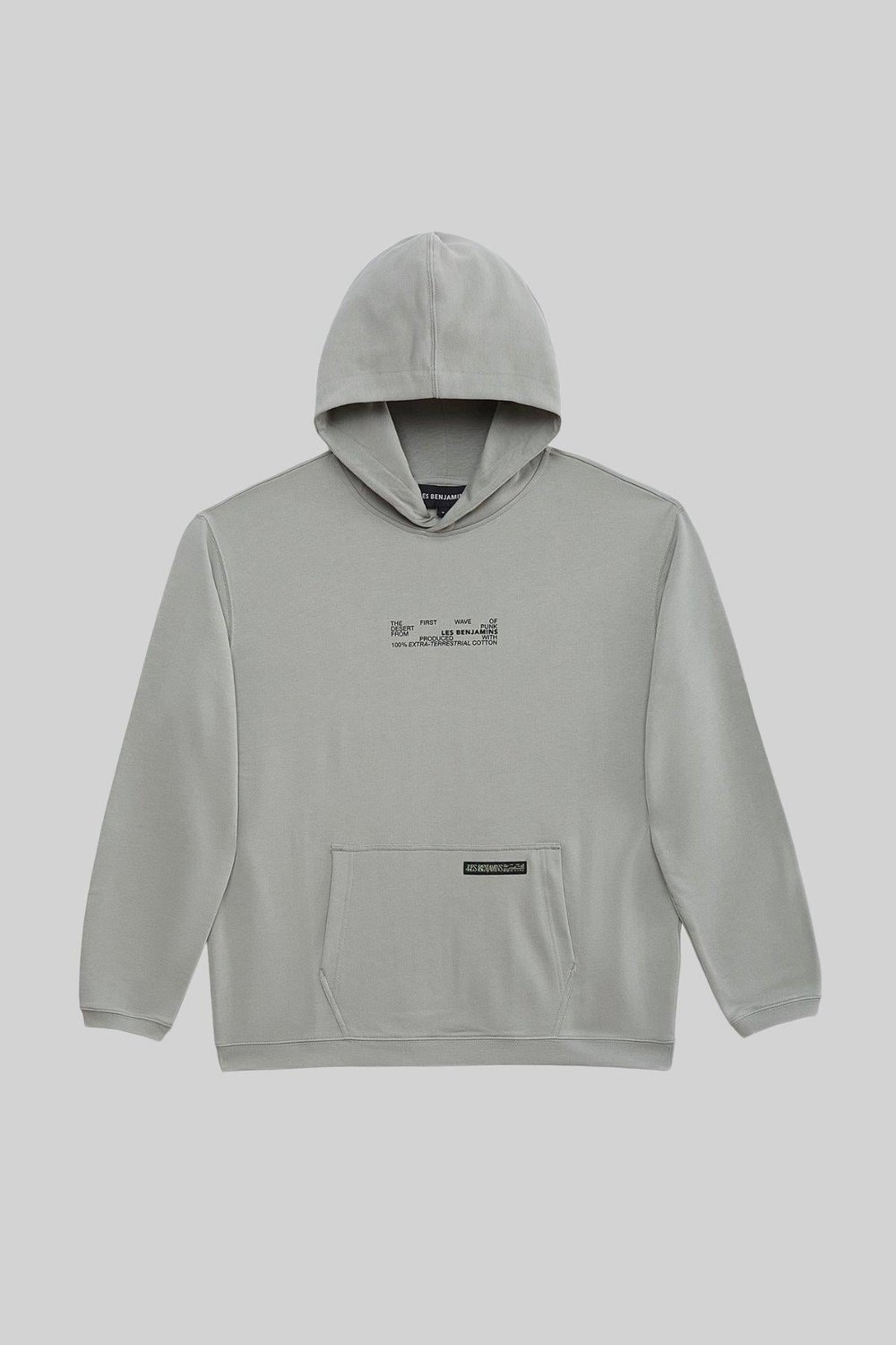 Les Benjamins Erkek Kapüşonlu Sweatshirt Gri