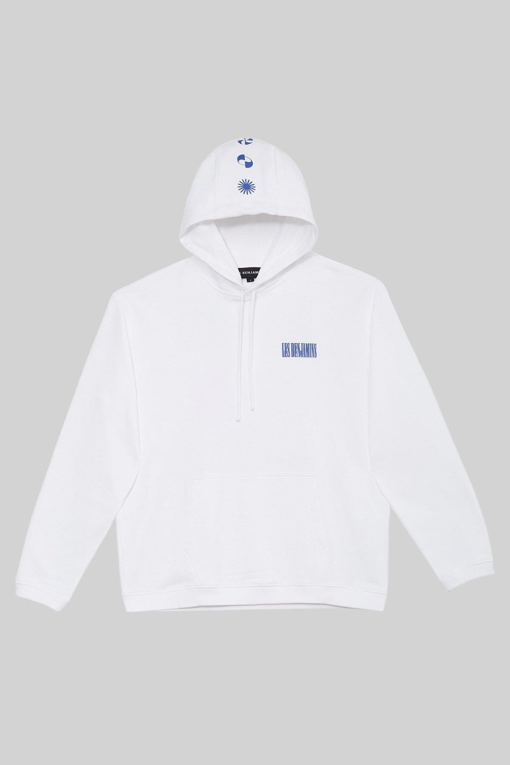 Les Benjamins Erkek  Kapüşonlu Sweatshirt Beyaz