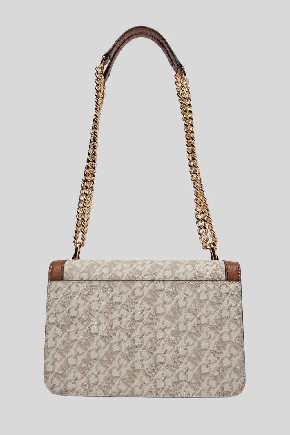 Michael Kors Kadın Logolu Zincir Askılı Omuz Çanta Beyaz