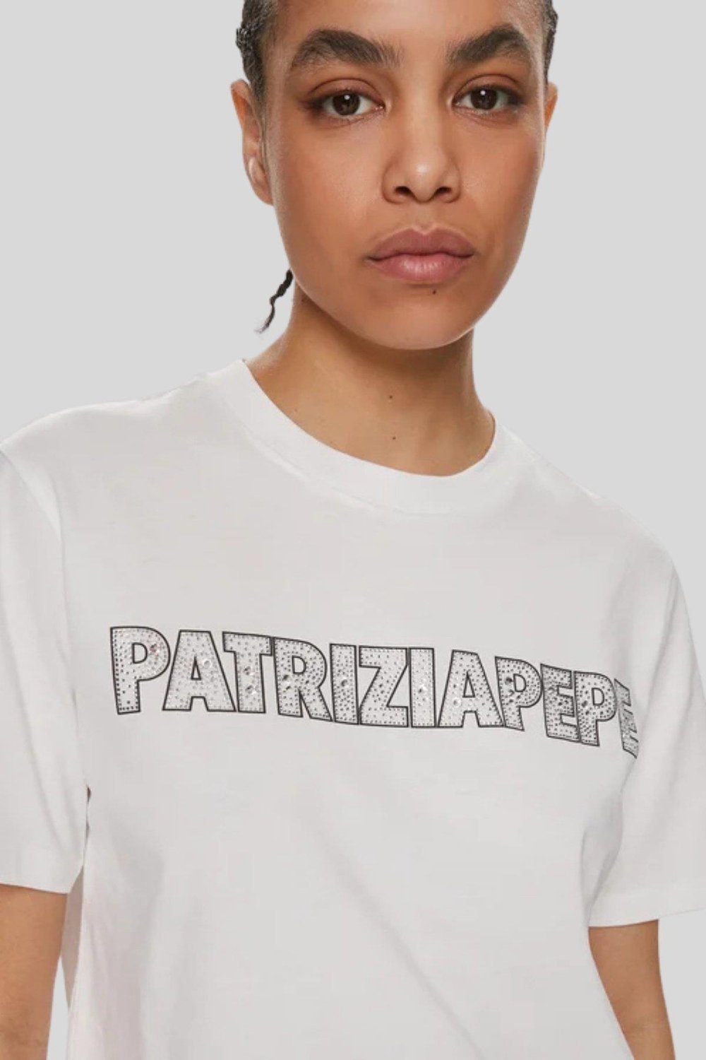 Patrizia Pepe Kadın T-Shirt Beyaz