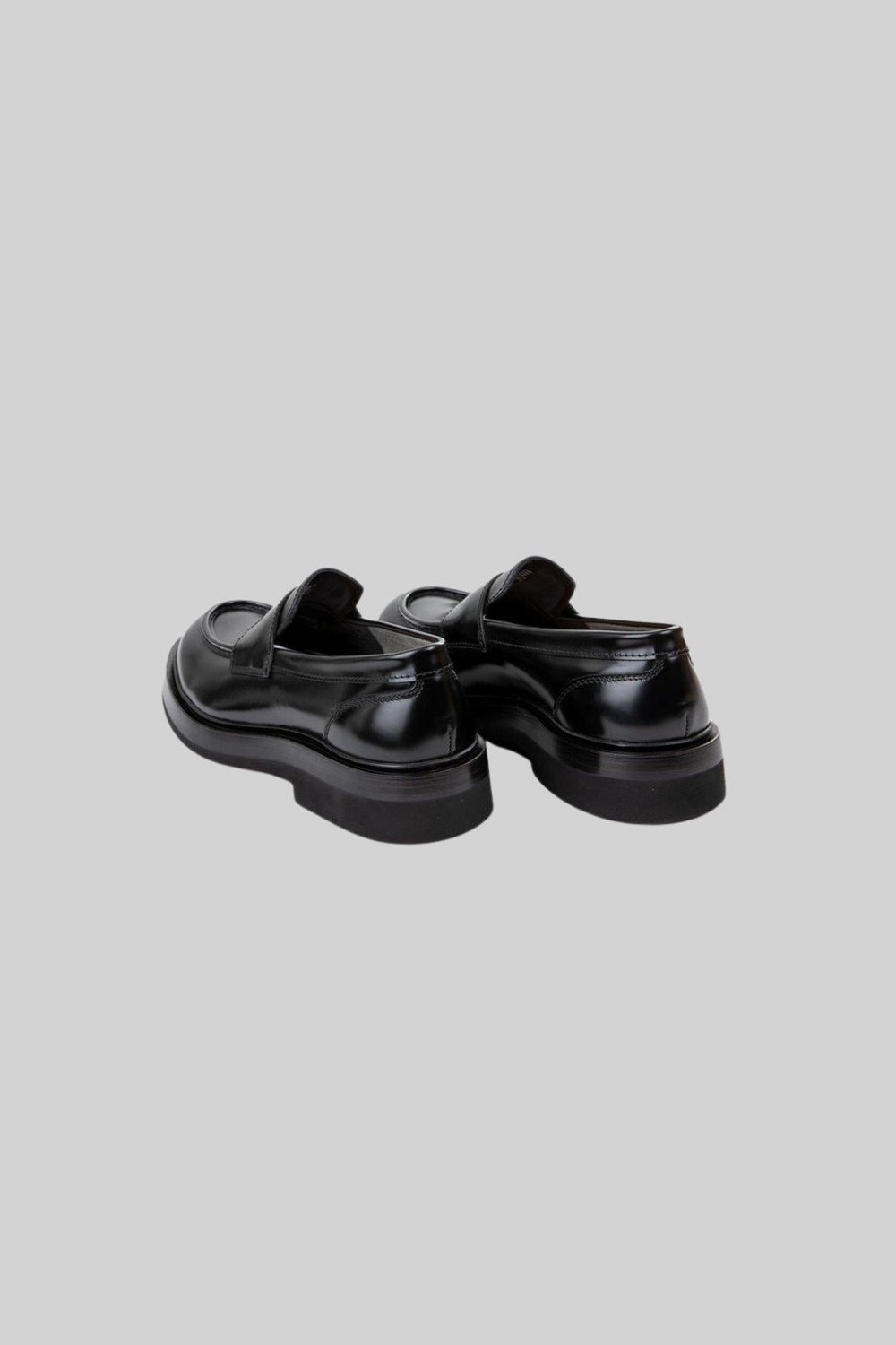Santoni Erkek Deri Loafer Ayakkabı Siyah