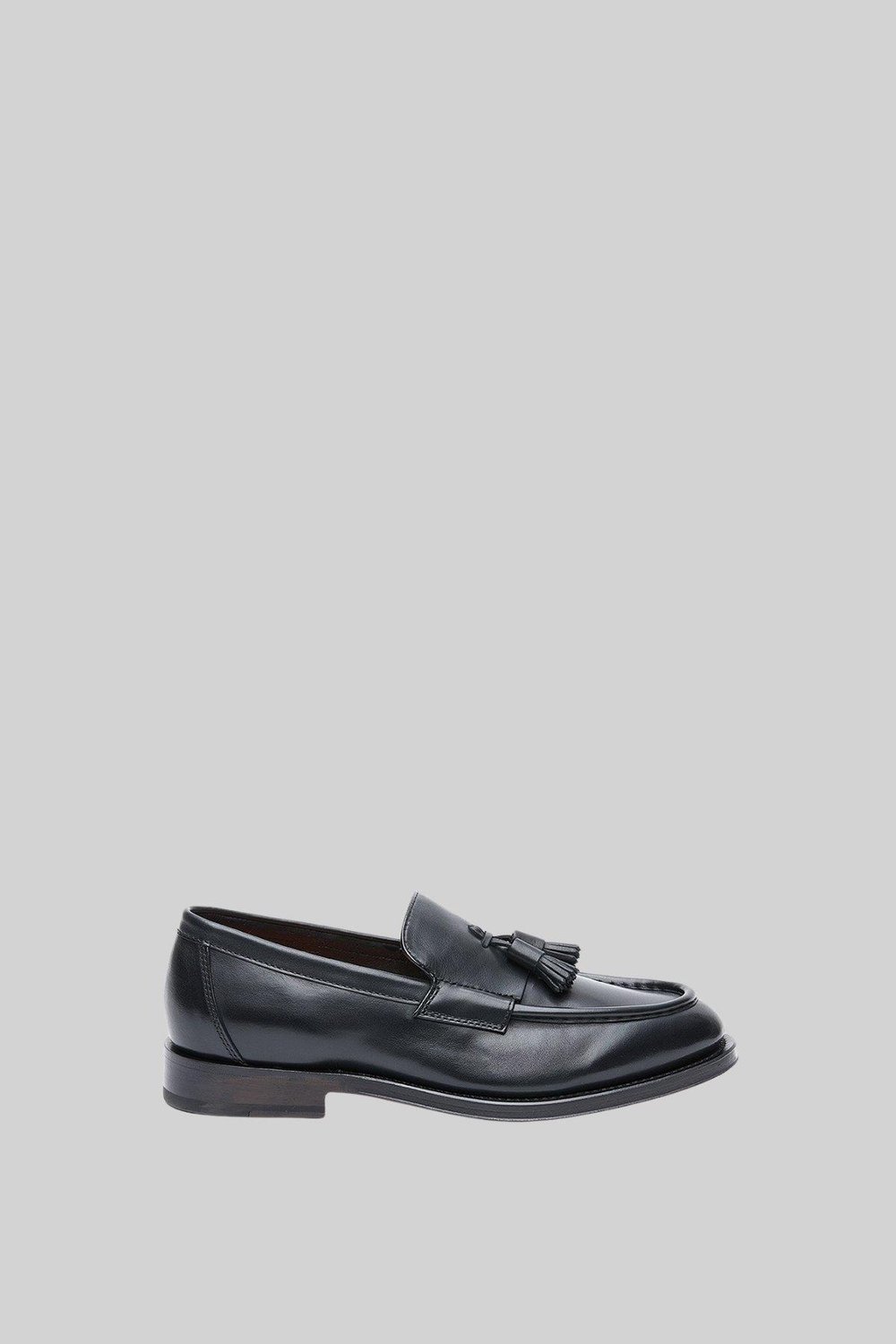 Santoni Erkek Deri Loafer Ayakkabı Siyah