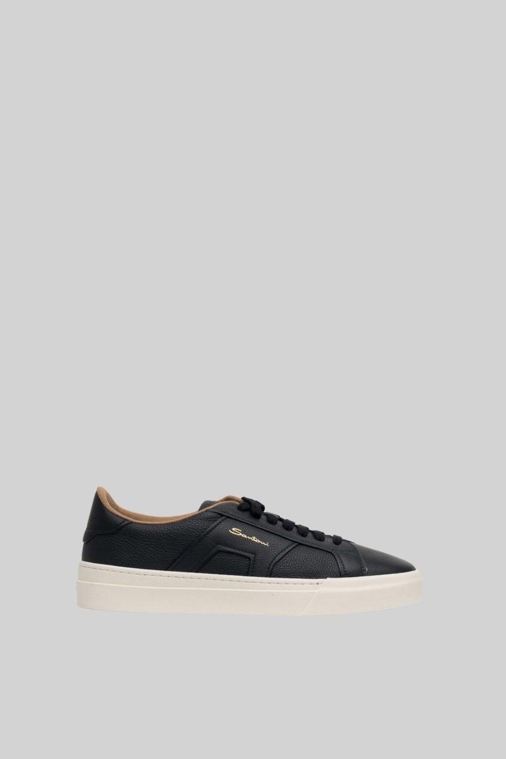 Santoni Erkek Deri Sneaker Mavi