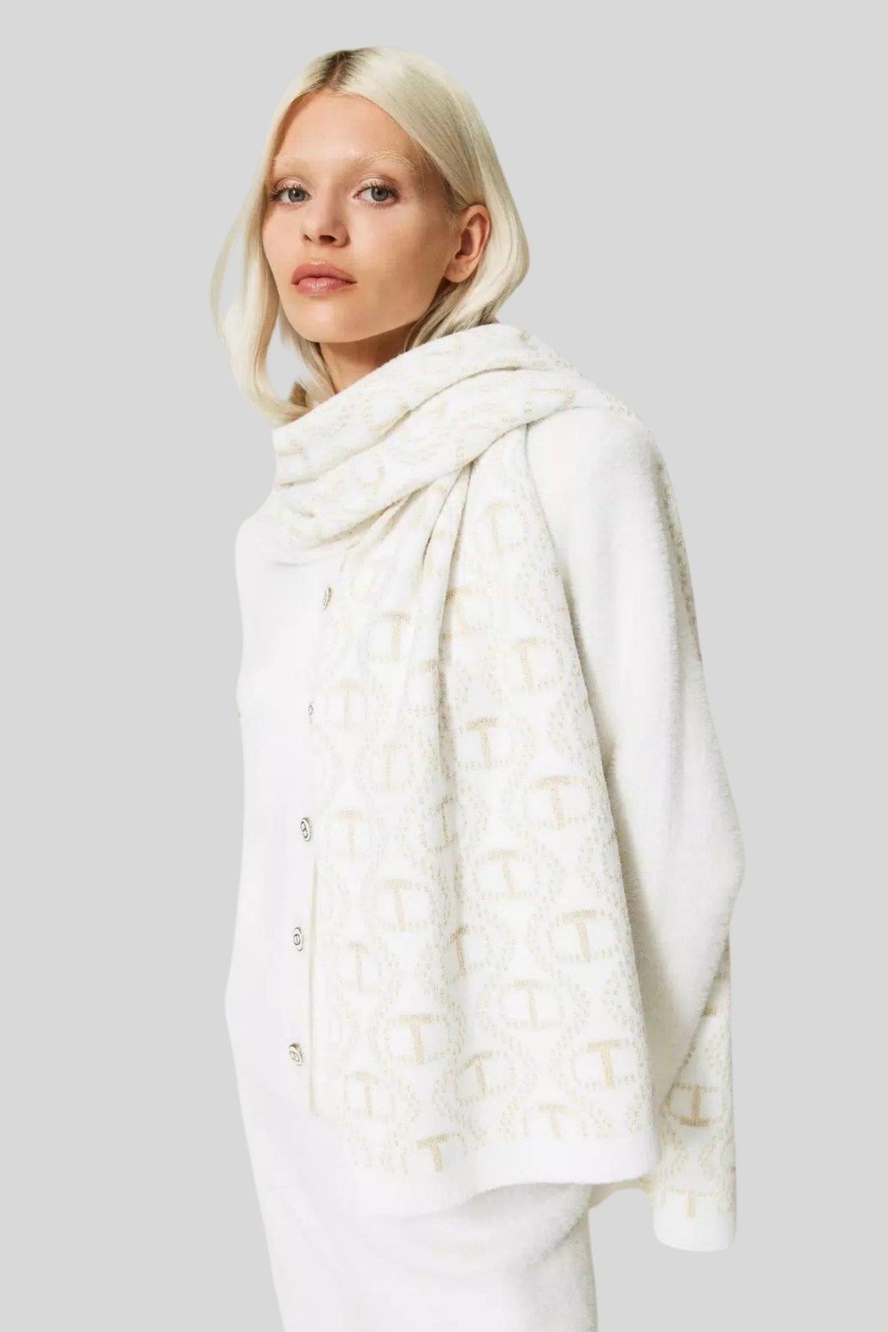 Twinset Kadın Atkı Beyaz