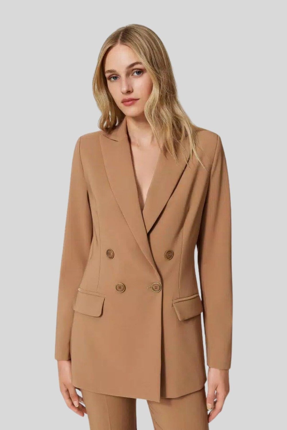 Twinset Kadın Blazer Kahverengi