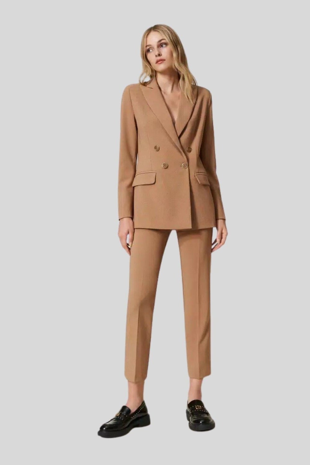 Twinset Kadın Blazer Kahverengi