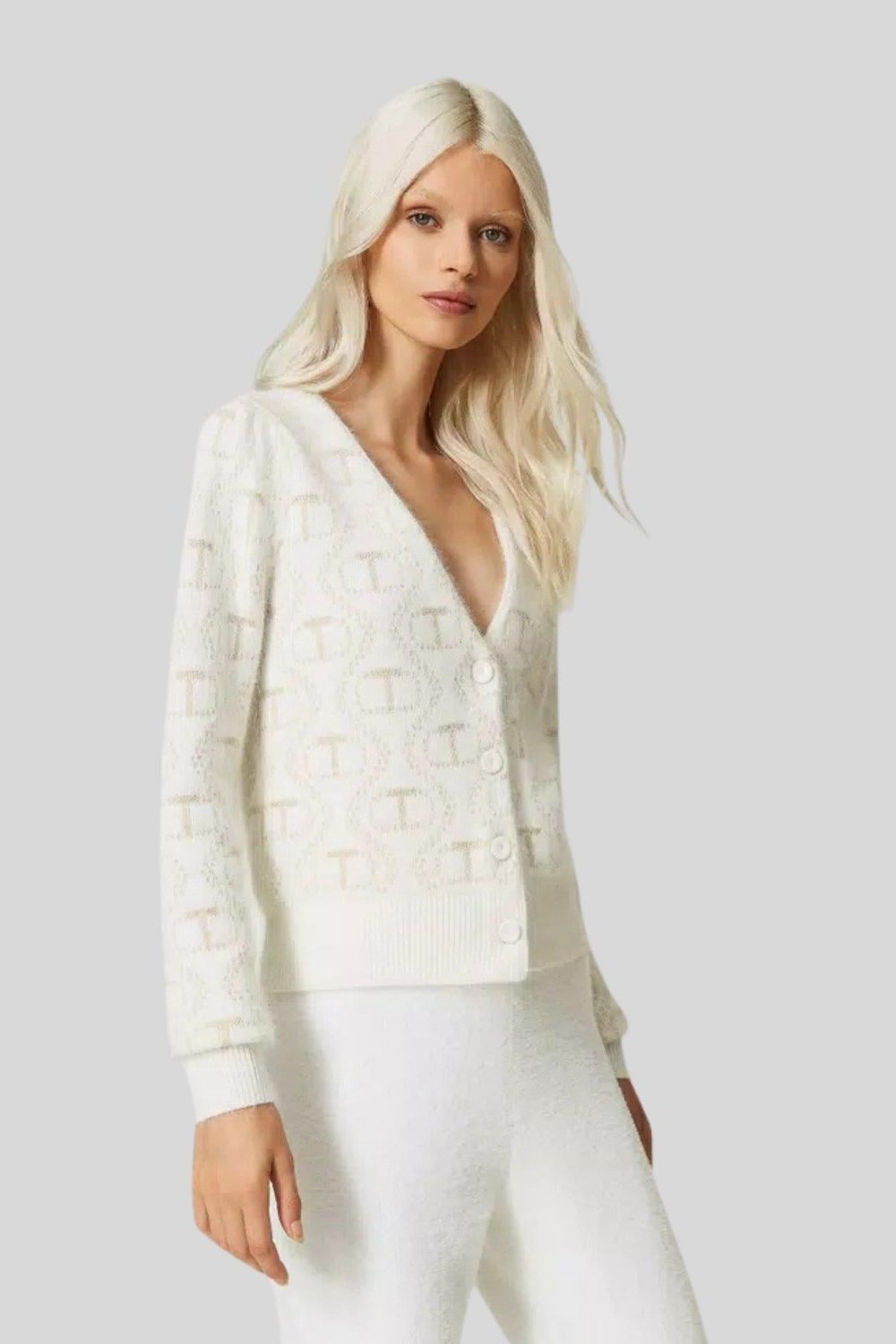 Twinset Kadın Hırka Beyaz