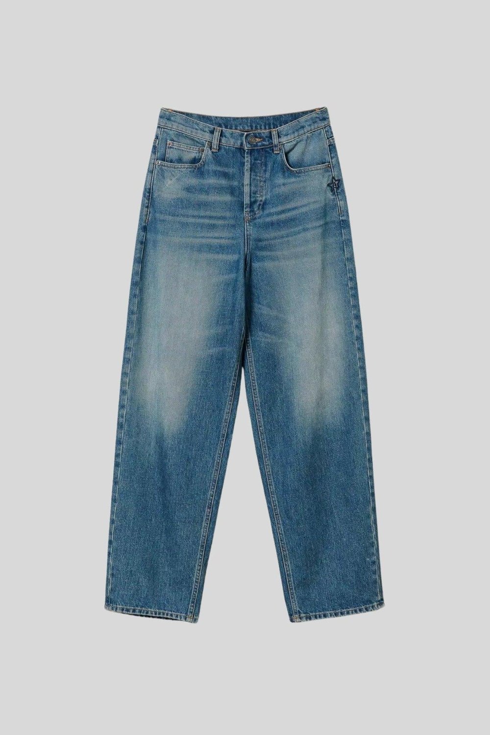 Twinset Kadın Jean Pantolon Mavi