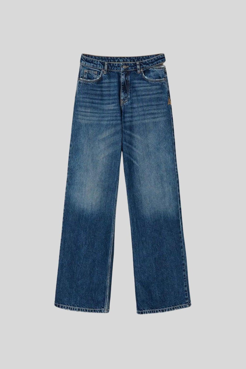 Twinset Kadın Jean Pantolon Mavi
