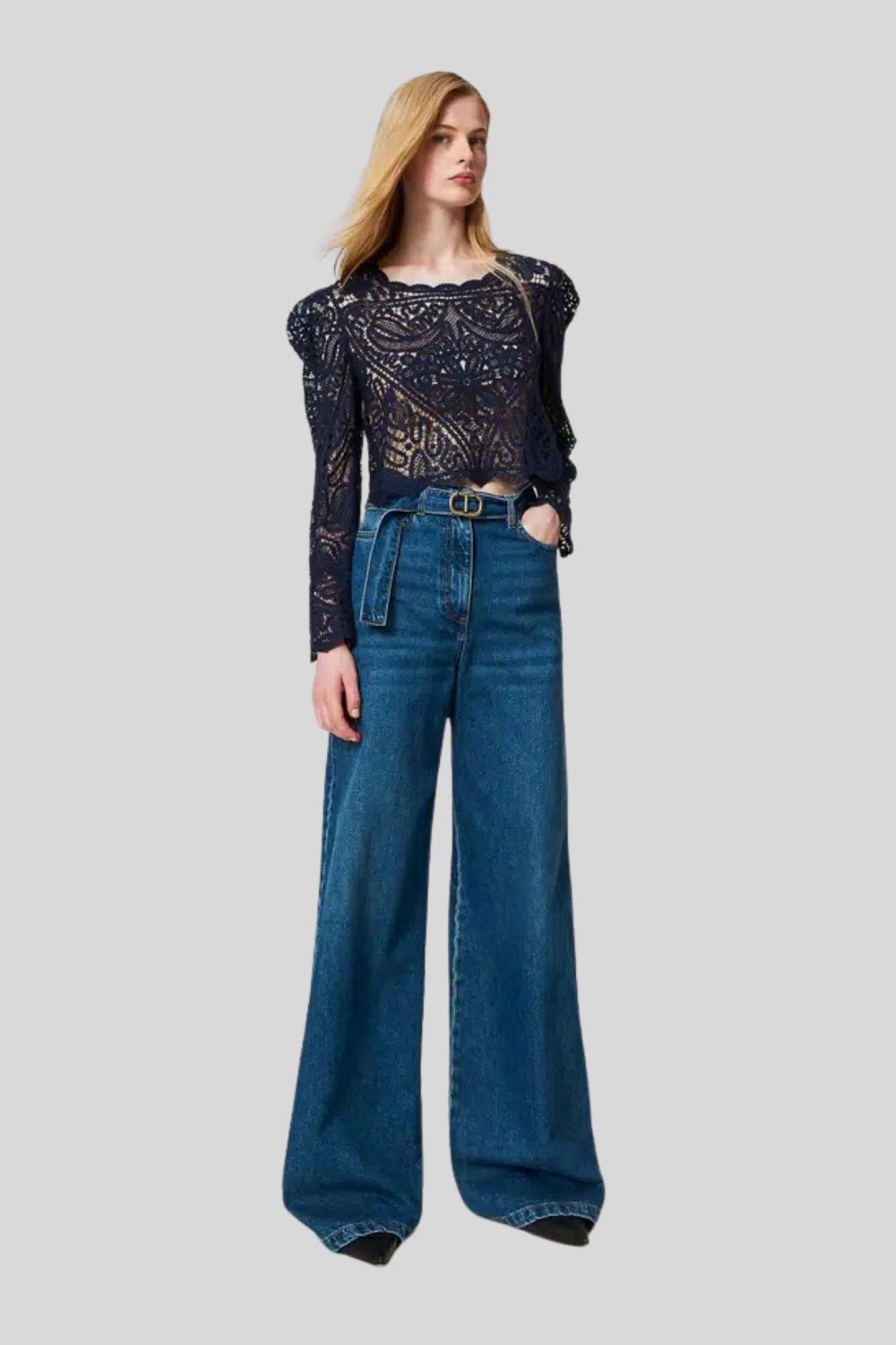 Twinset Kadın Pantolon Mavi