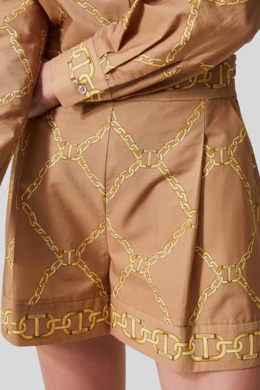 Twinset Kadın Şort Bej