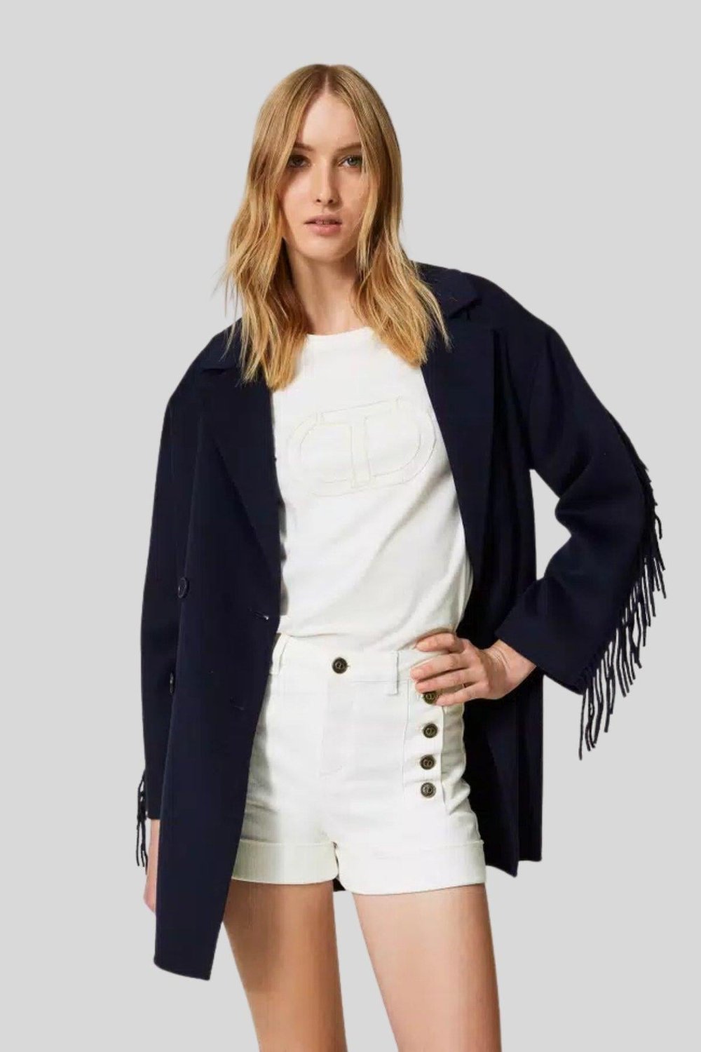 Twinset Kadın Şort Beyaz