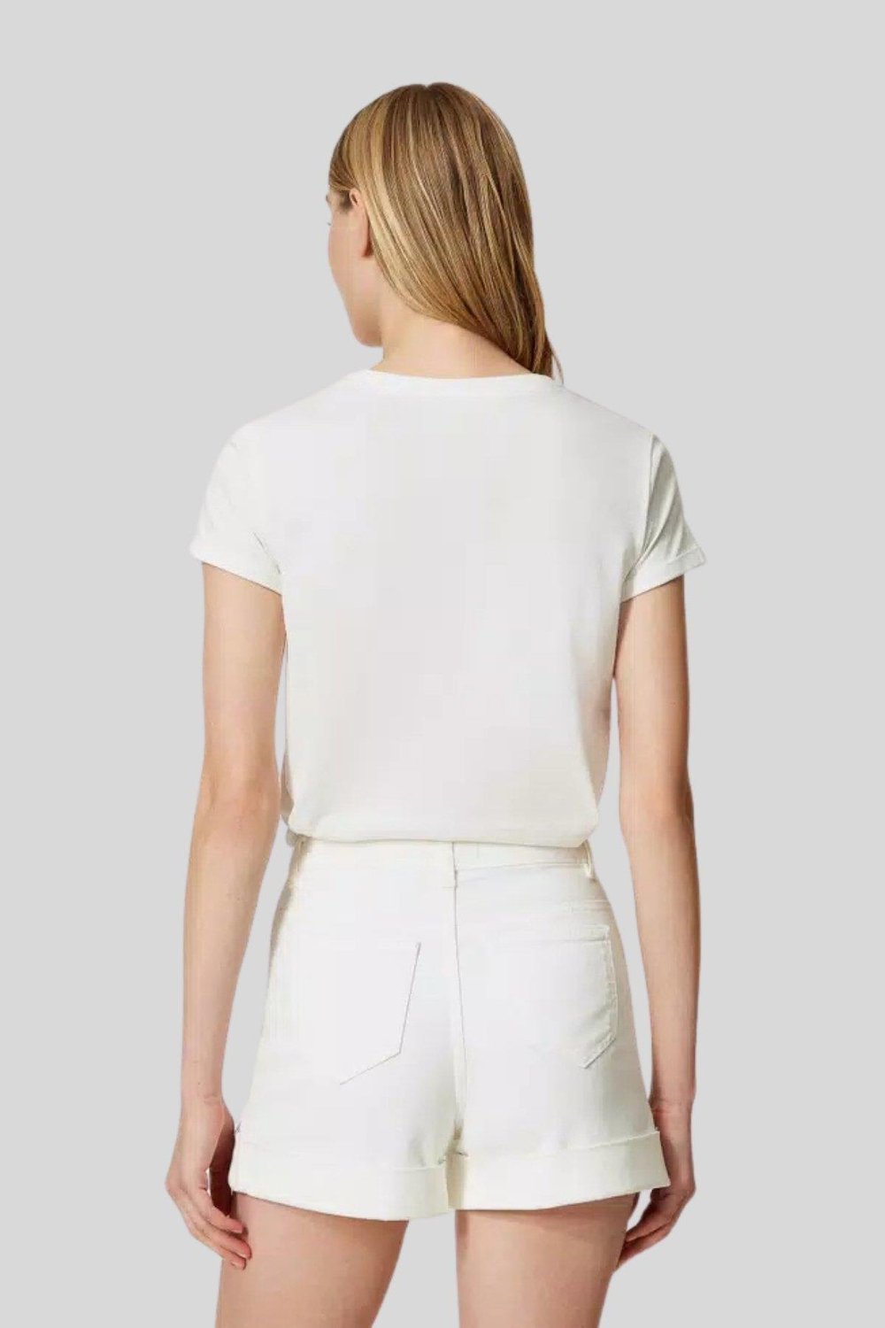 Twinset Kadın Şort Beyaz