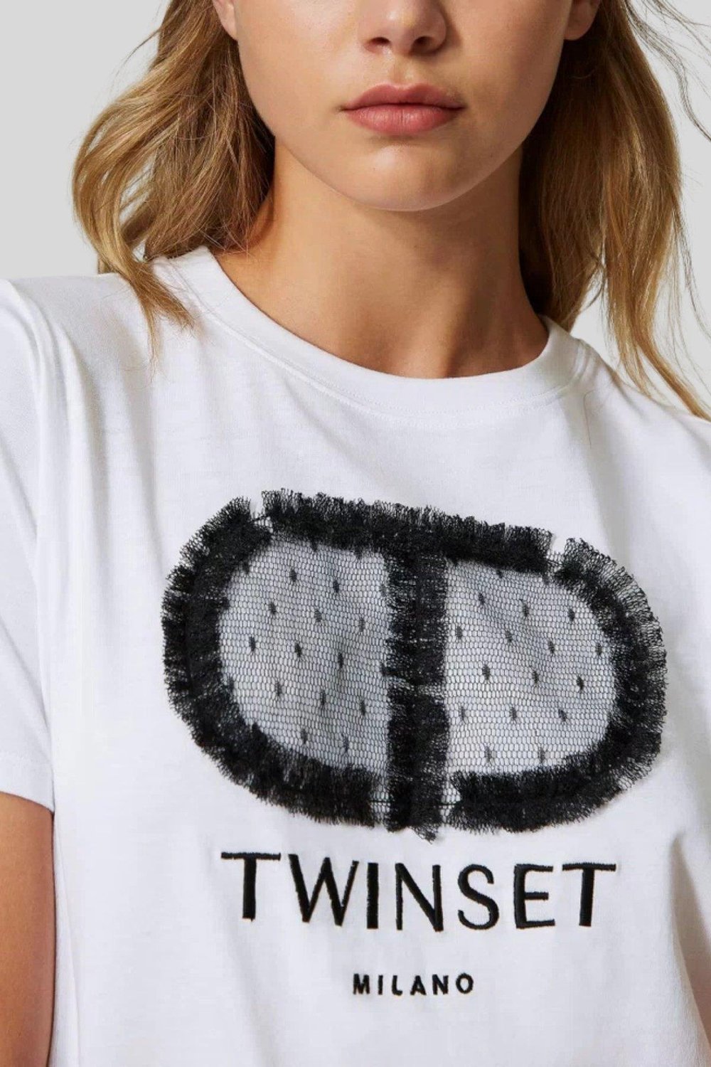 Twinset Kadın T-Shirt Beyaz