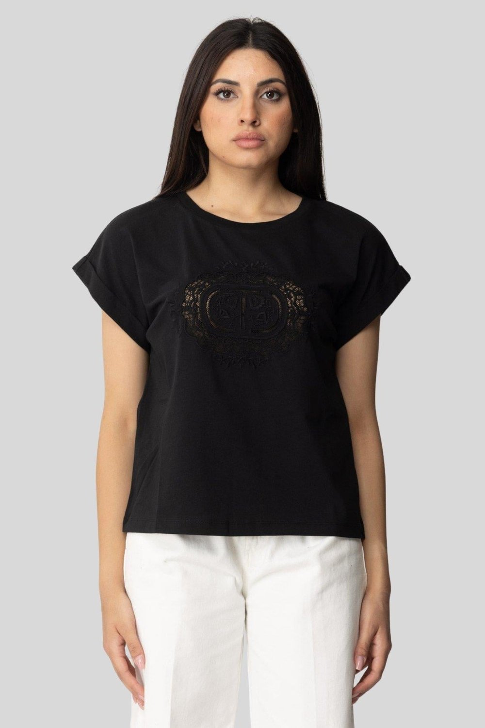 Twinset Kadın T-Shirt Siyah