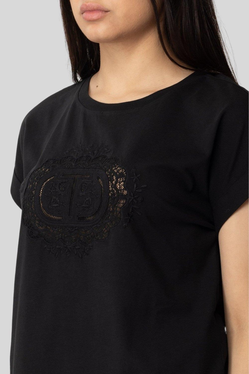 Twinset Kadın T-Shirt Siyah