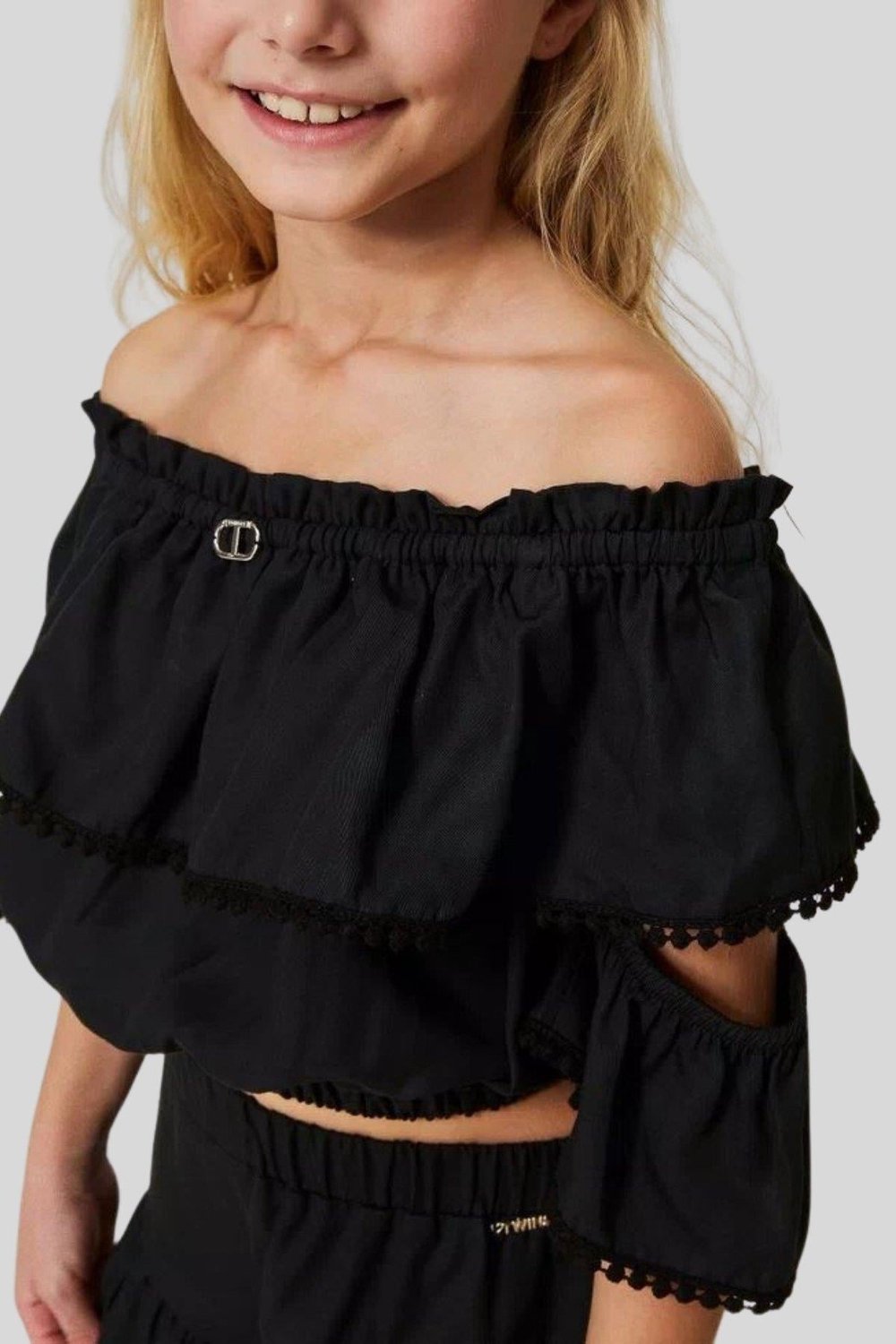 Twinset Kız Çocuk Body Siyah