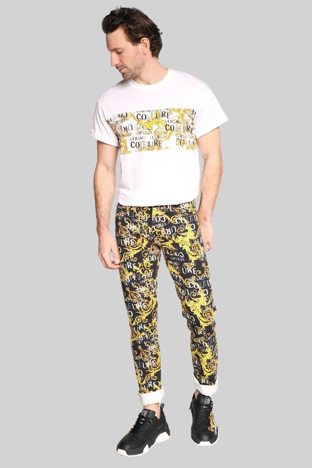 Versace J.Couture Erkek T-Shirt Beyaz