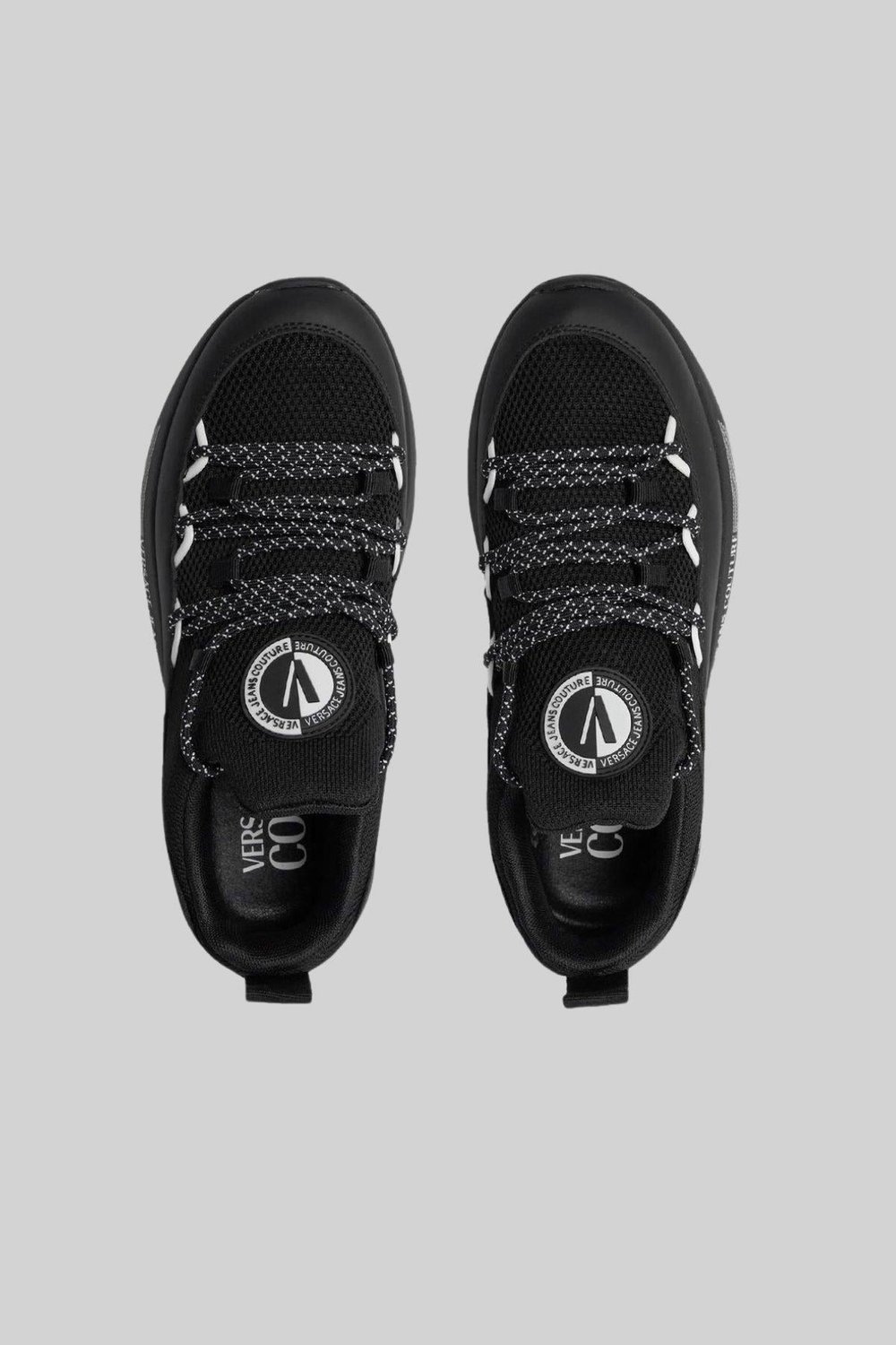 Versace Jeans Couture Erkek Logolu Sneaker Ayakkabı Siyah 899