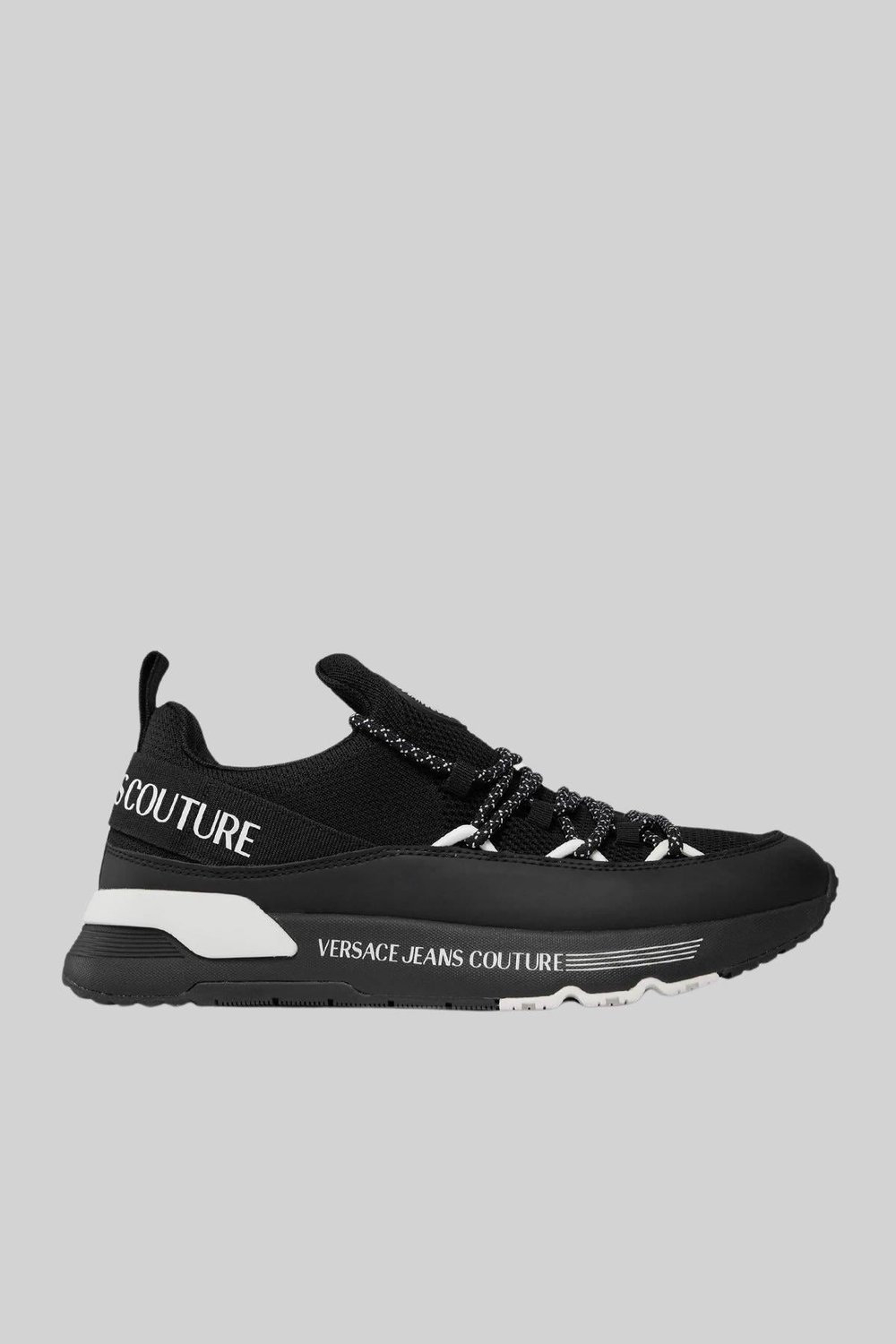 Versace Jeans Couture Erkek Logolu Sneaker Ayakkabı Siyah 899