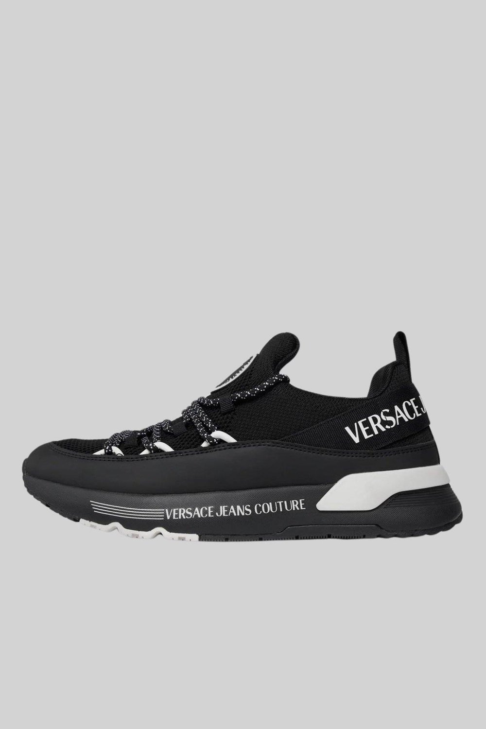 Versace Jeans Couture Erkek Logolu Sneaker Ayakkabı Siyah 899