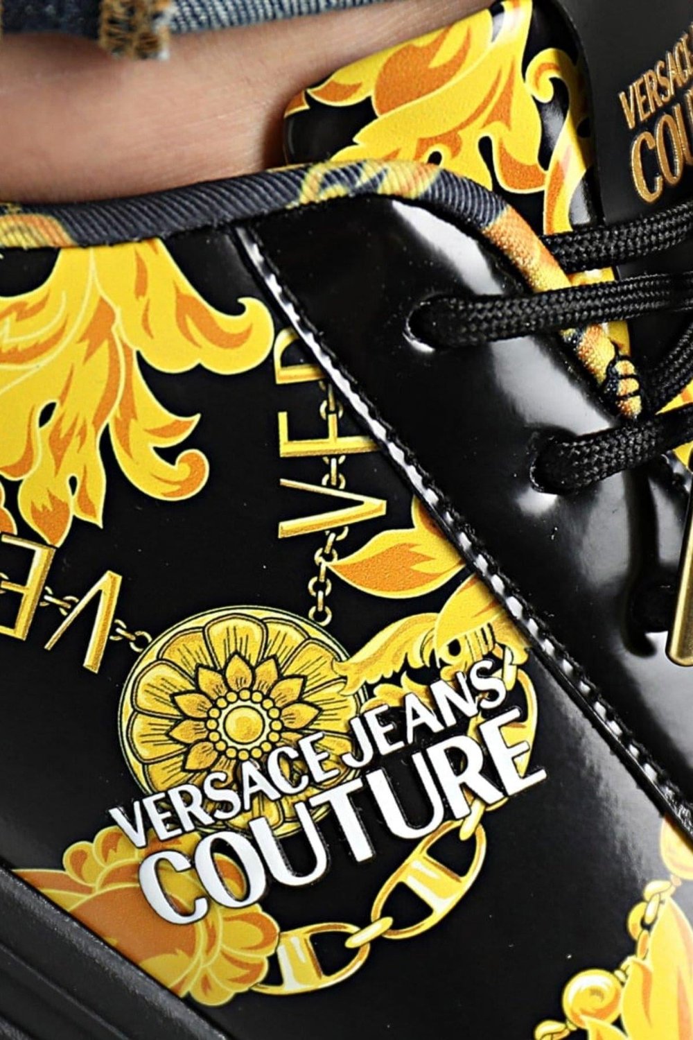 Versace Jeans Couture Erkek Spor Ayakkabı Siyah