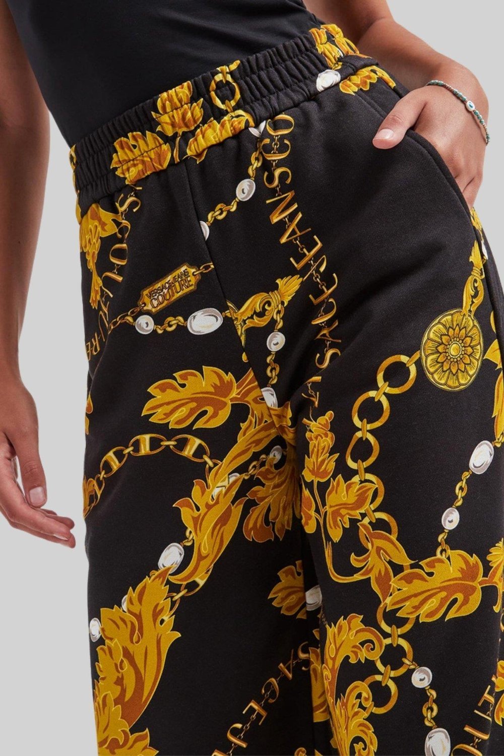 Versace Jeans Couture Kadın Jogger Eşofman Altı Siyah