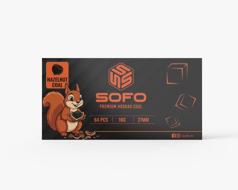 Sofo Fındık Kabuğu Kömürü 27 mm 1 Kg | KEFO