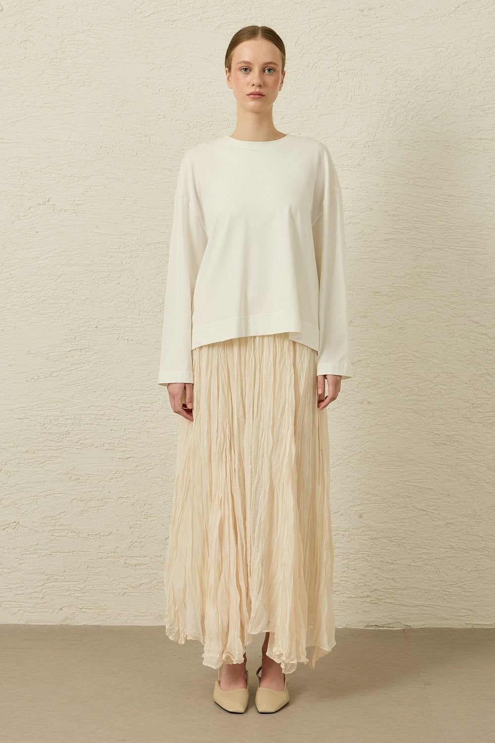 Comfy Penye Tunik Beyaz 