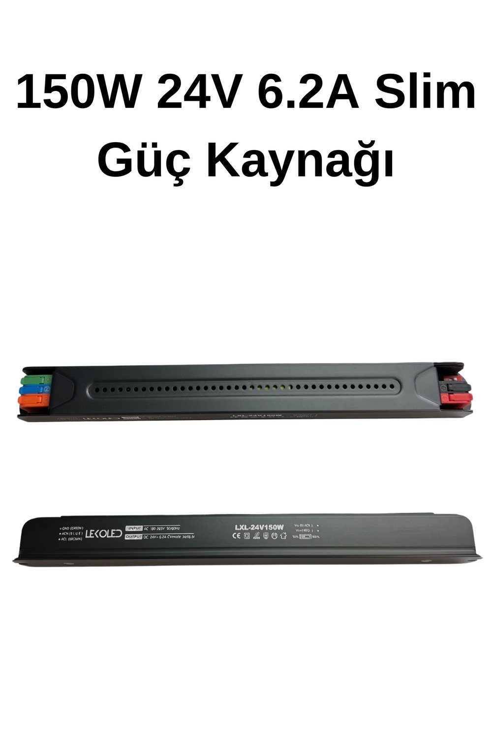 150W 24V Metal Slim Güç kaynağı  