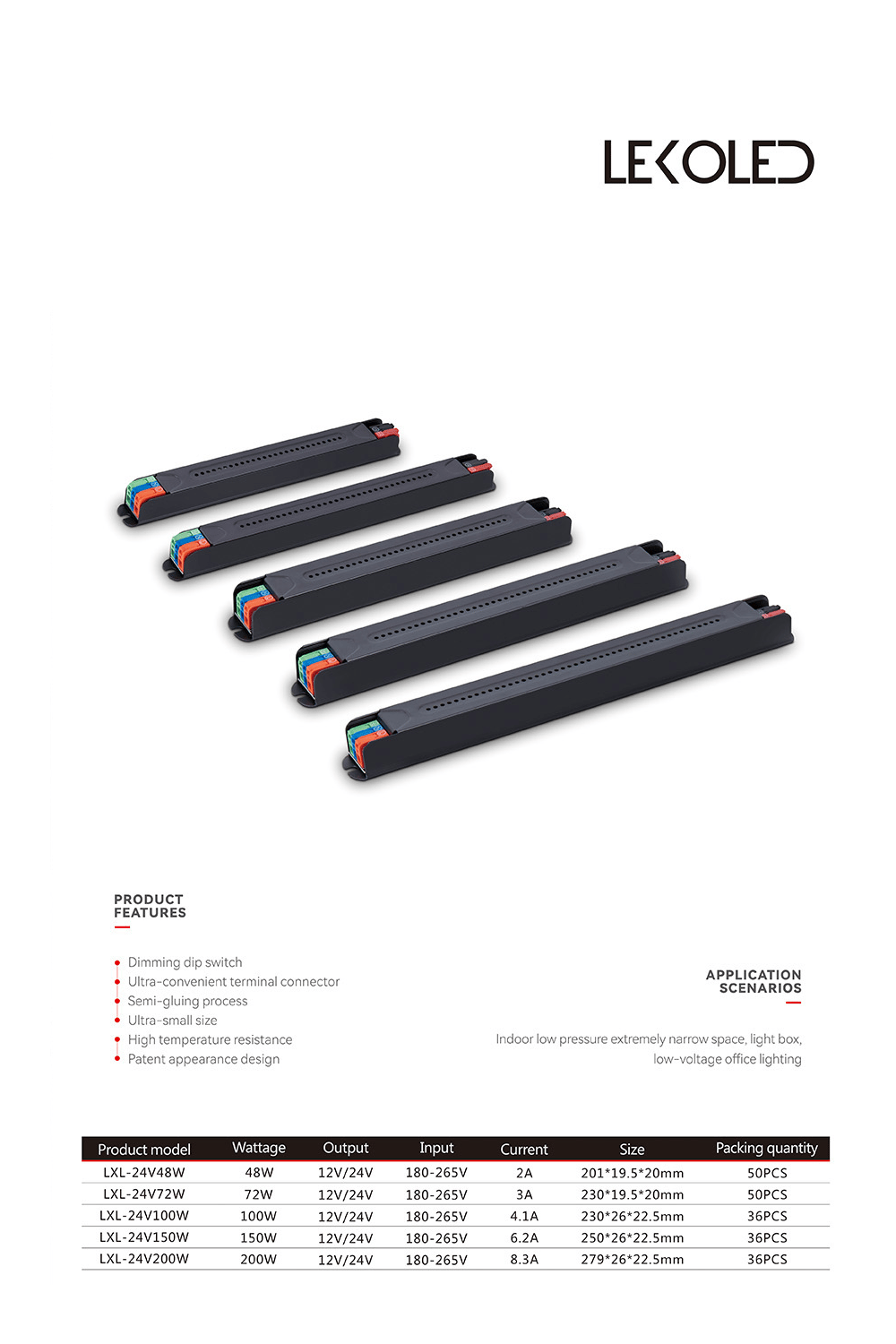 100W 24V Metal Slim Güç kaynağı   