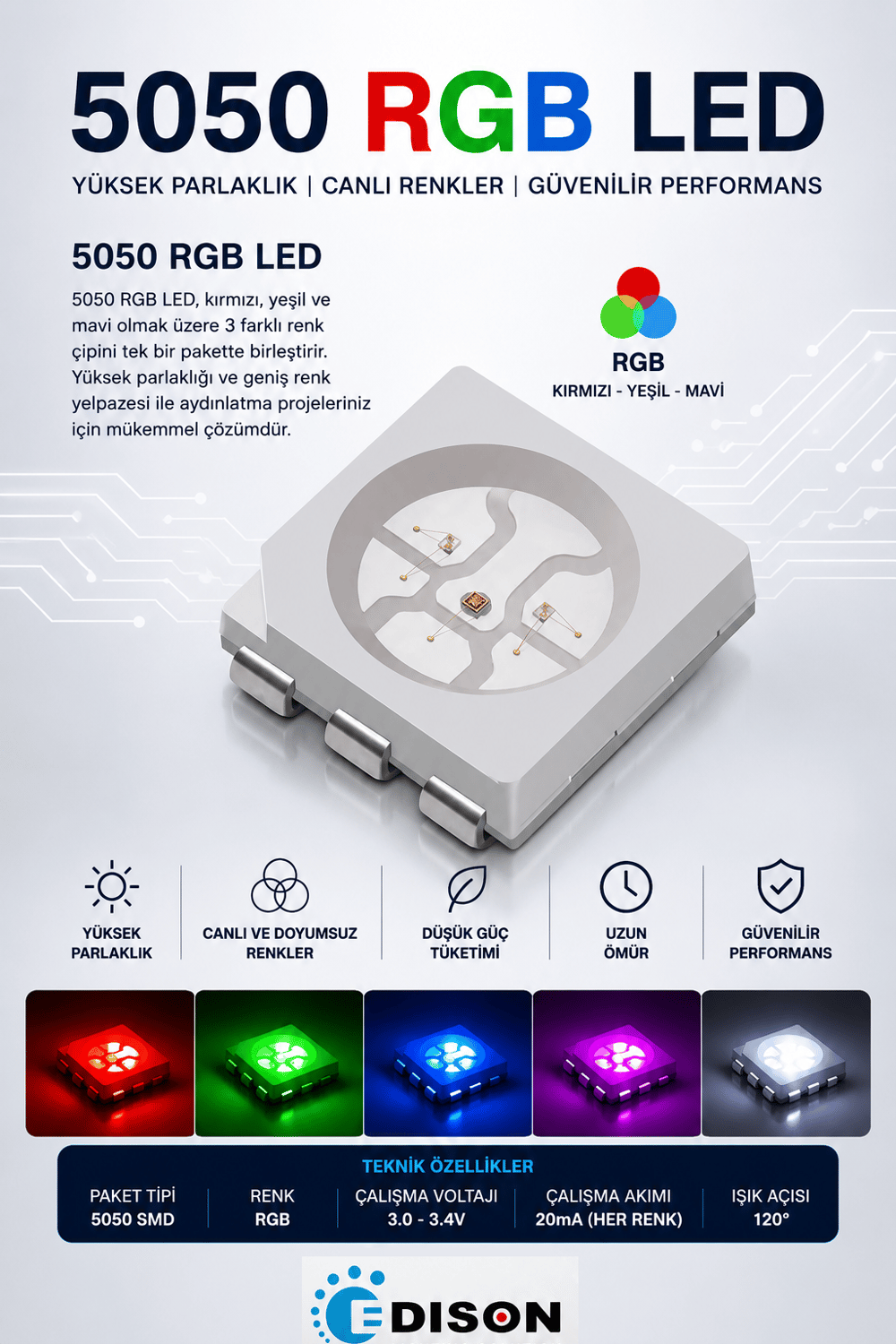 5050 RGB SMD LED 