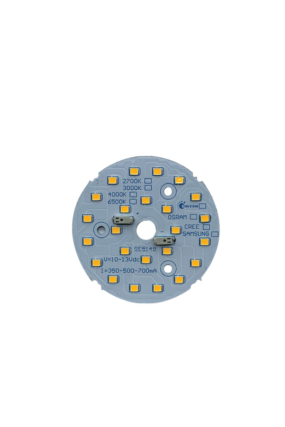 9W 60mm 4000K 24LED Yuvarlak Downlight LED PCB | 12-13V 350-700mA | Downlight Sabit Akım Yuvarlak LED Modül