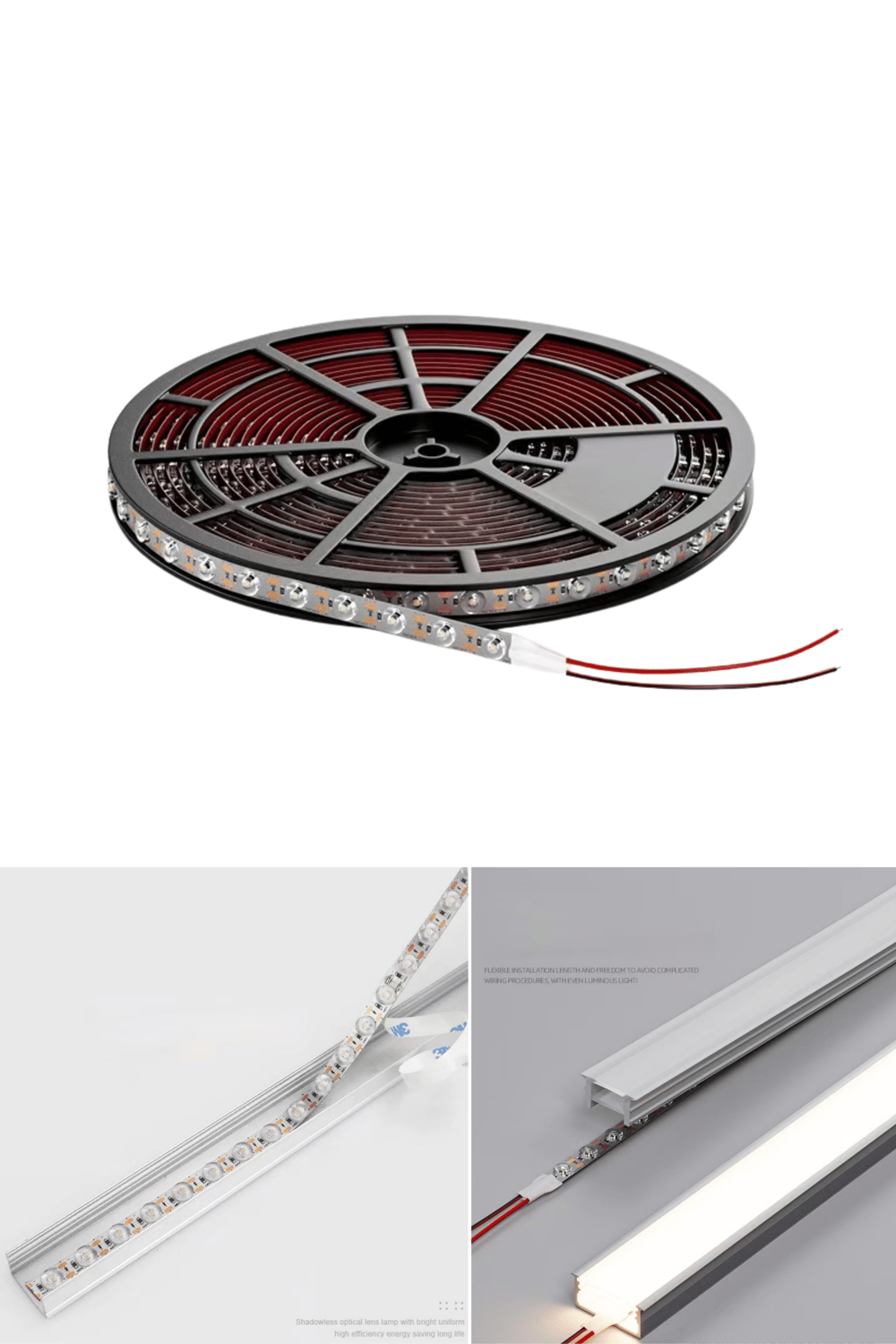 BEYAZ 6500K Lensli Şerit Led Metrede 48 LEDLİ 18W 24V