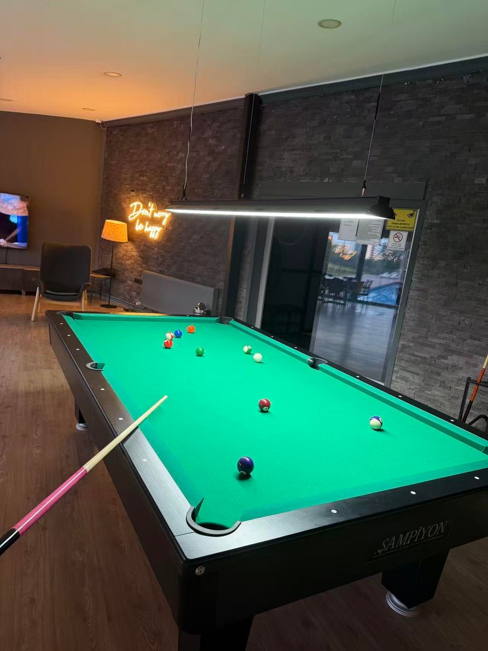 Bilardo Masa Lambası 200cm Beyaz ışık