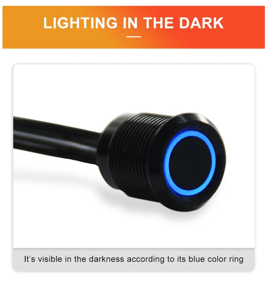 Dokunmatik Gömme ışıklı Dimmer ON-0FF 12/24V 6A