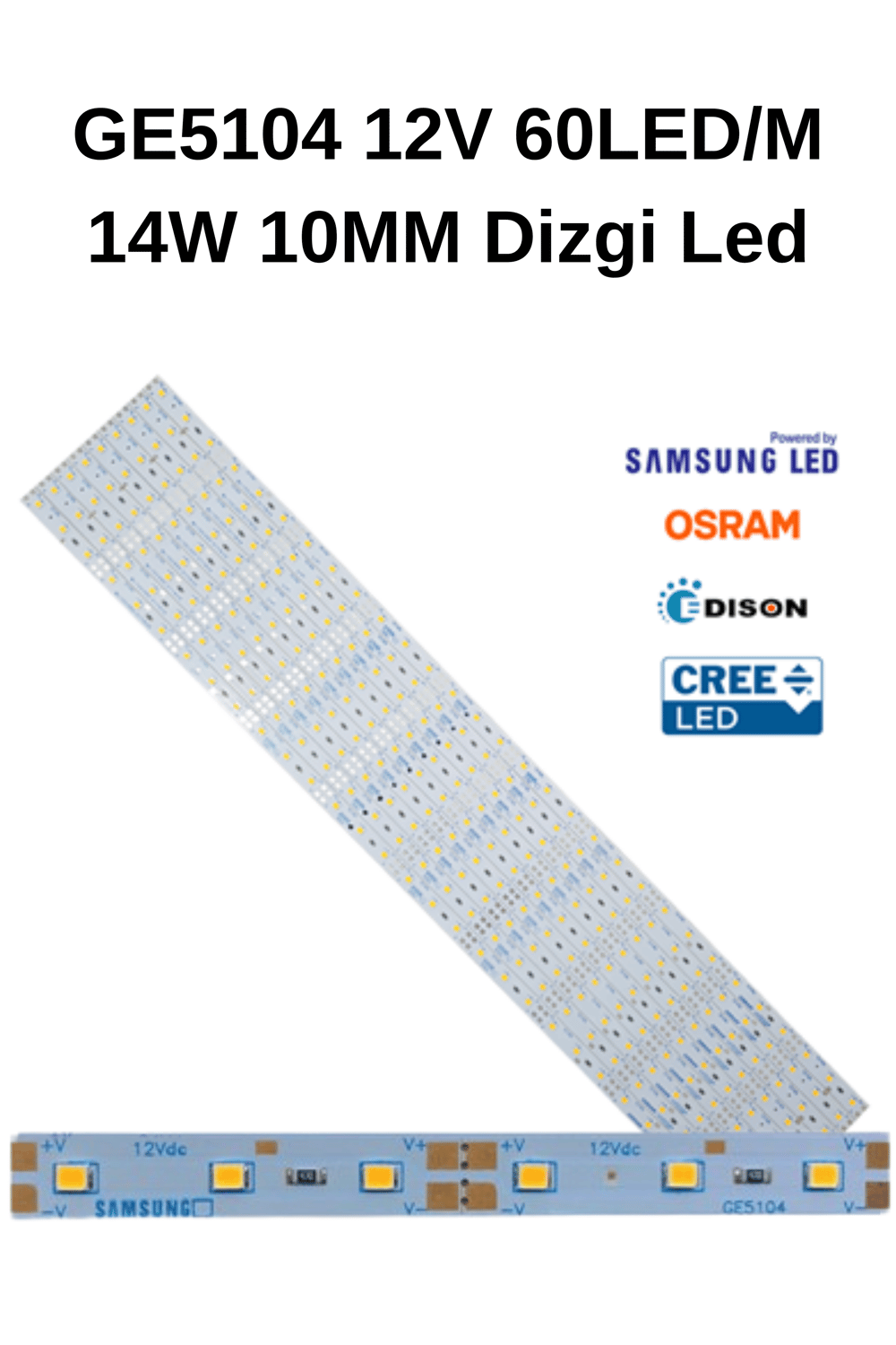 GE5104 12V 60LED/M 14W 10MM Dizgi Led