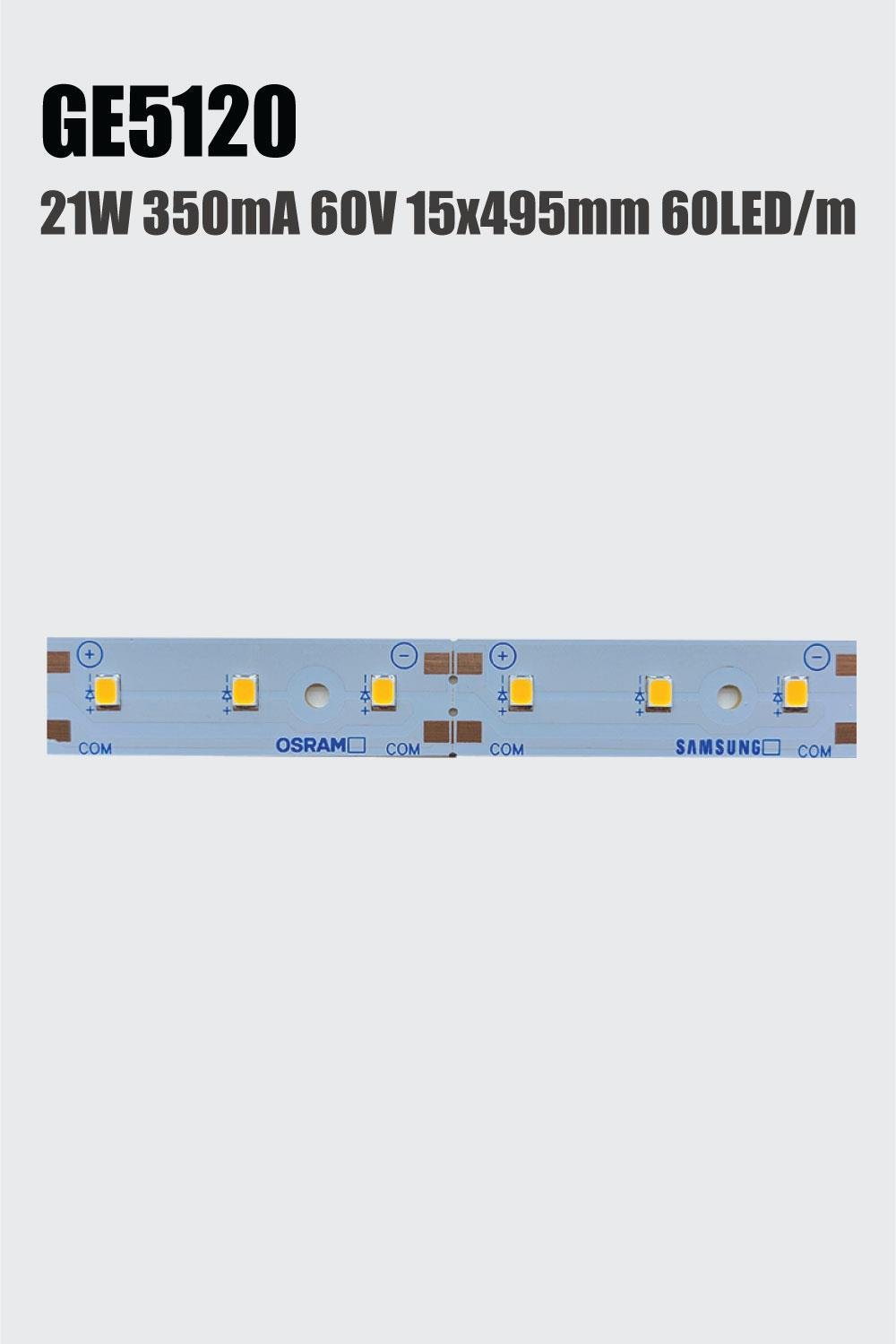 GE5120 10.5W 350MA 30V 16MM 49.5mm Dizgi Led 