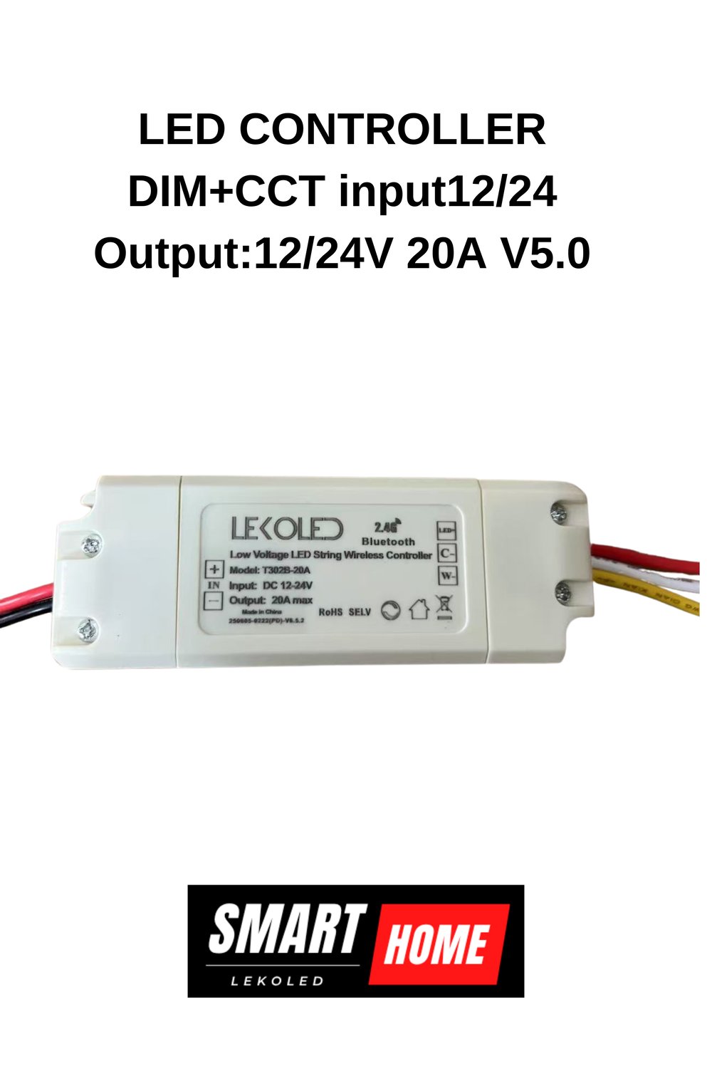 LED CONTROLLER DIM+CCT input12/24 Output:12/24V 20A V5.0