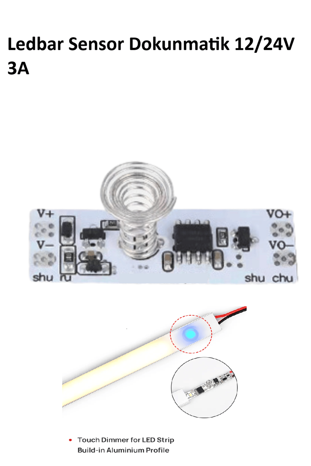 Ledbar Sensor Dokunmatik 12/24V 3A
